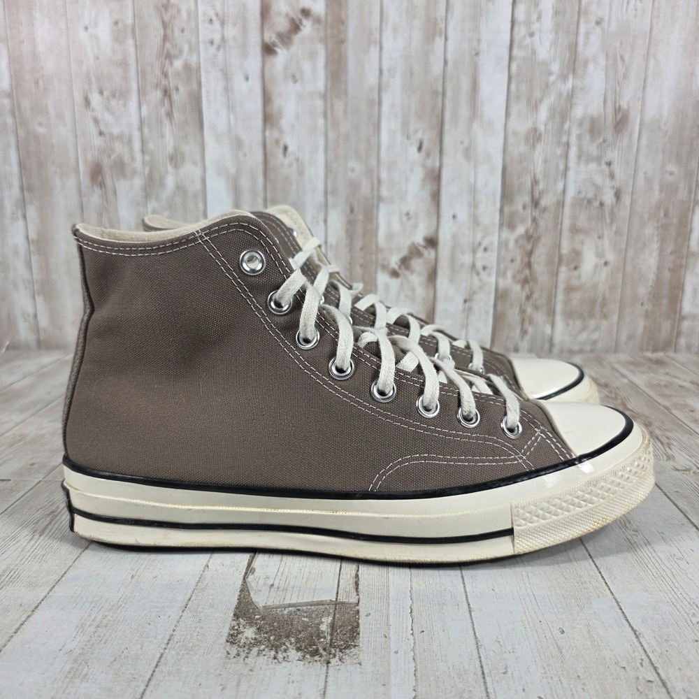 Converse Chuck 70 Hi Squirrel Brown Canvas High Top Sneakers A00753C Womens 10‎